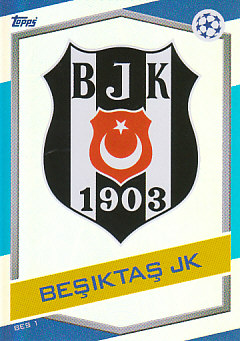 Club Emblem Besiktas JK 2016/17 Topps Match Attax CL Logo #BES01